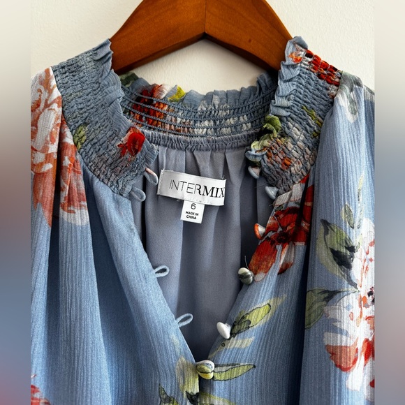 Ruffled Floral Intermix Mini Dress - Picture 3 of 8